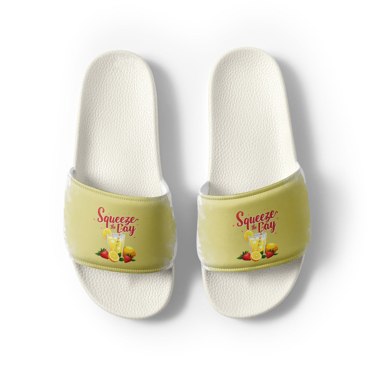 Gift for Him – “Squeeze the Day” Men’s Slides - - Slides