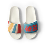 Gift for Him – “Retro Kindness” Men’s Slides - - Slides