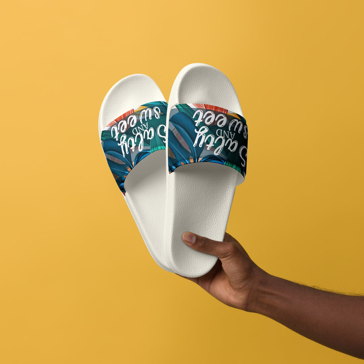 Bold Gift for Him – “Salty & Sweet” Men’s Slides - - Slides