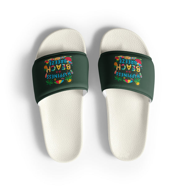 Summer Vibes Slides – Best Friend Gift for Him - White - Slides