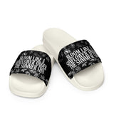 Gift for Him – “Bloom in Black” Men’s Slides - - Slides