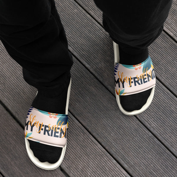 Gift for Him – “Stay Salty” Men’s Slides - - Slides