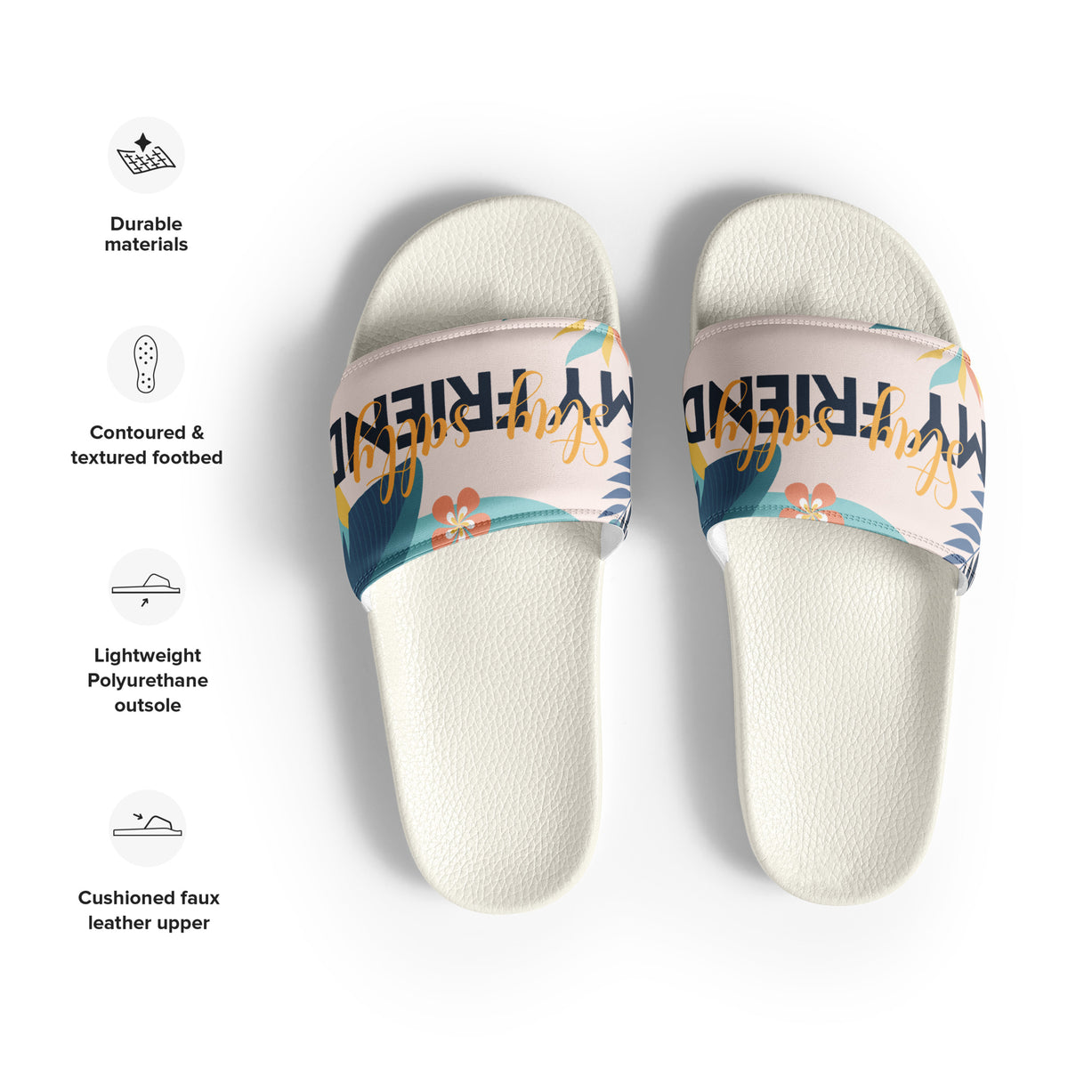 Gift for Him – “Stay Salty” Men’s Slides - - Slides