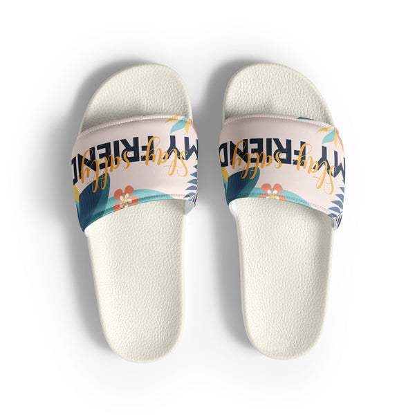 Gift for Him – “Stay Salty” Men’s Slides - White - Slides