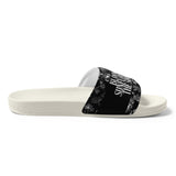 Gift for Him – “Bloom in Black” Men’s Slides - - Slides