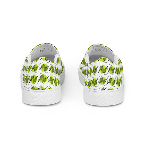 Serve Bold Looks with Tennis-Themed Slip-On - - shoes