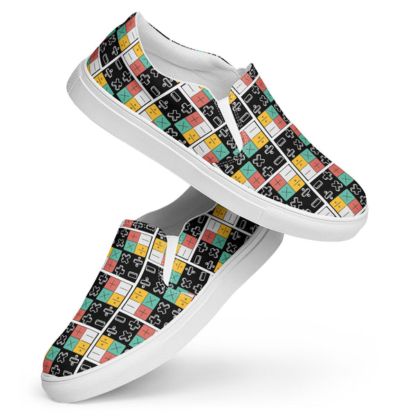 Multiply Your Style - Math Pattern Slip-Ons - - shoes