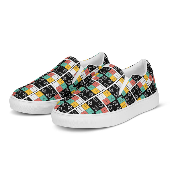 Multiply Your Style - Math Pattern Slip-Ons - - shoes