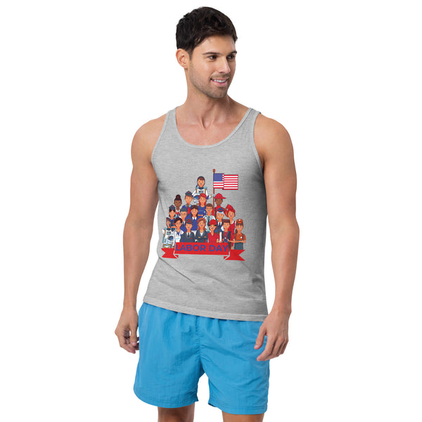 Labor’s Legacy - Vibrant Men’s Tank - Athletic Heather - Tank Tops