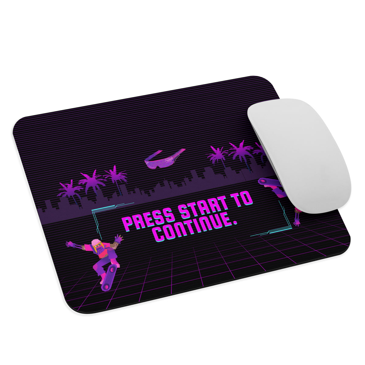 Press Start to Remember - Funky Gaming Mouse Pad - - Mouse Pads