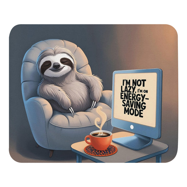 Energy-Saving Mode - Sloth’s Cozy Retreat - - Mouse Pads