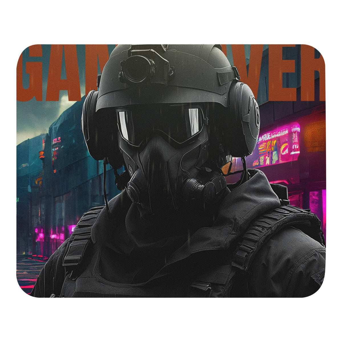 Game Over - Tactical Elegance Meets Neon Dreams - - Mouse Pads