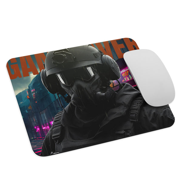 Game Over - Tactical Elegance Meets Neon Dreams - - Mouse Pads