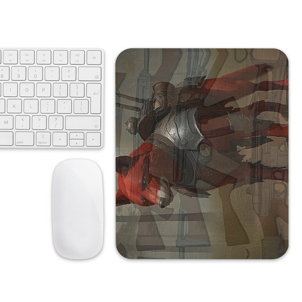 Untamed Spirit - Bold Red Wolf - Default Title - Mouse Pads