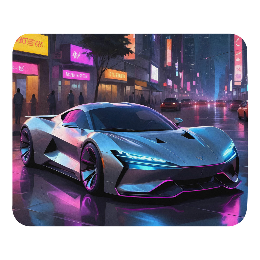 Rev Up Your Workspace - Sleek Silver Car - Default Title - Mouse Pads