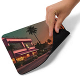 Cruise Through Time - A Retro Cityscape Mouse Pad - - Mouse Pads