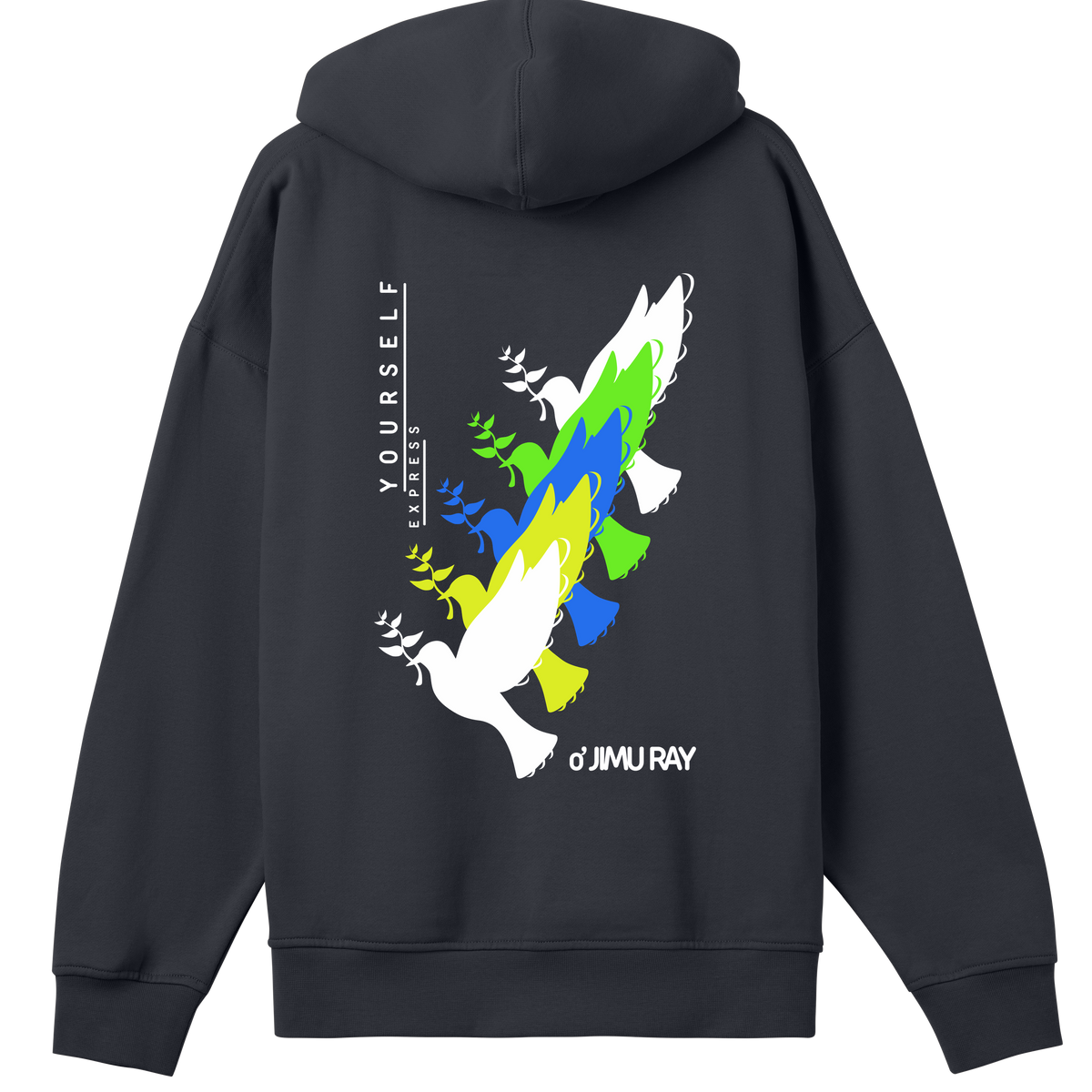 Colorful Freedom - Expressive Bird Hoodie - - Hoodies