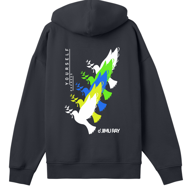 Colorful Freedom - Expressive Bird Hoodie - - Hoodies