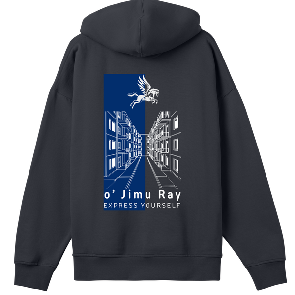 City Scape Wings - The o' Jimu Ray Hoodie - - Hoodies