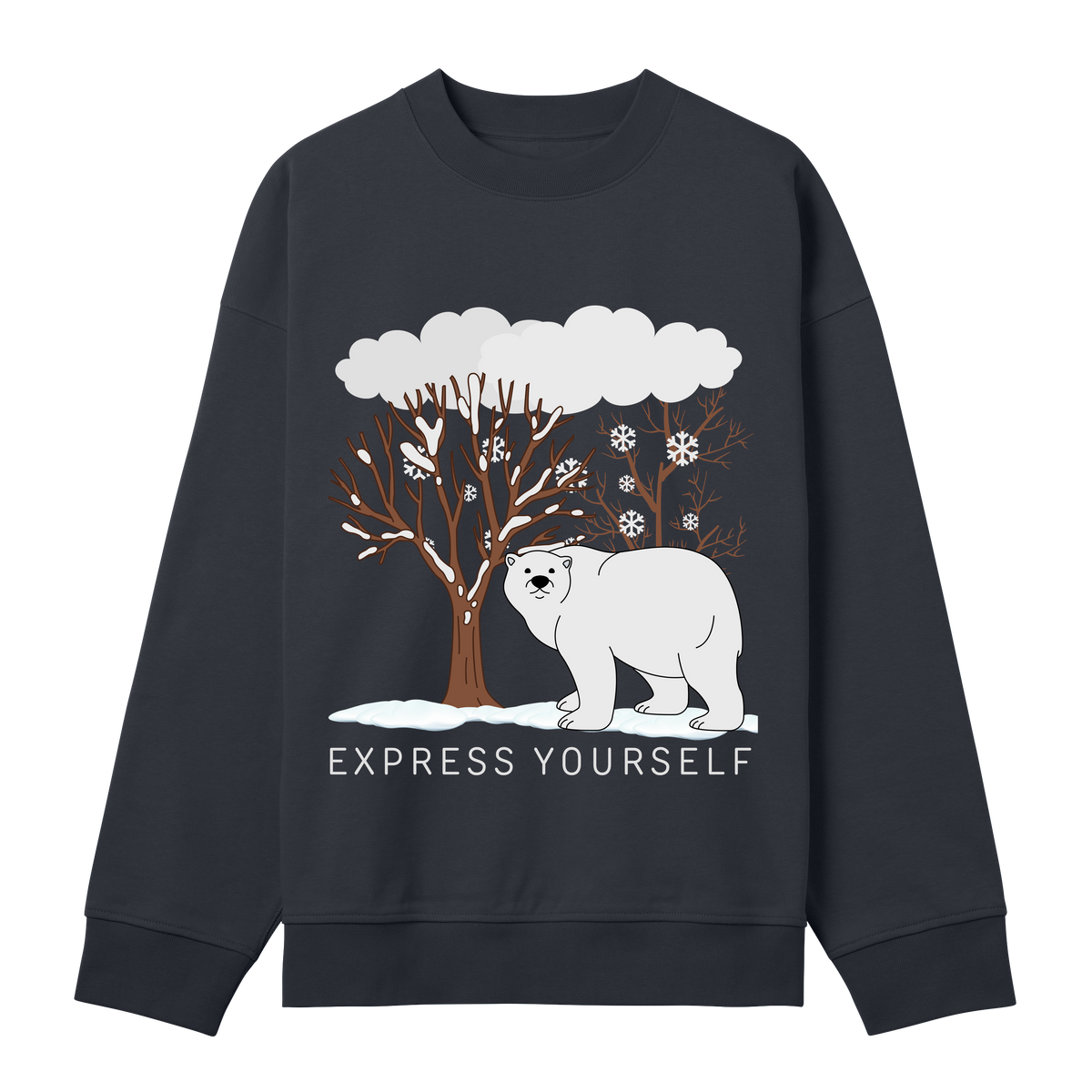 Snowy Stroll - Iconic Sweatshirt - Off black men - Sweatshirts