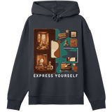 Nostalgic Chic - Tech-Inspired Hoodie - Off black women - Hoodies