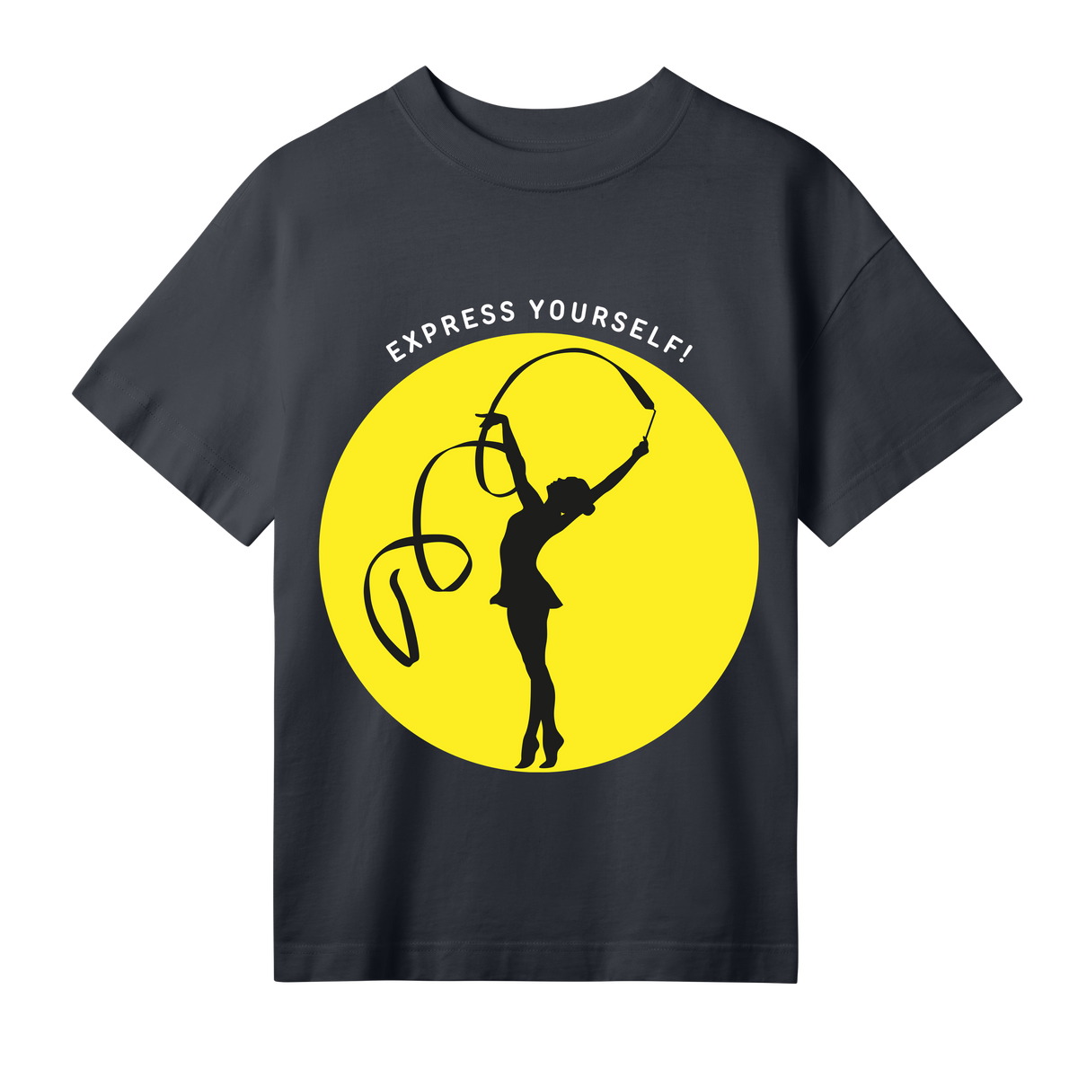 Graceful Movement - Oversized Tee - Off black women - T-shirts