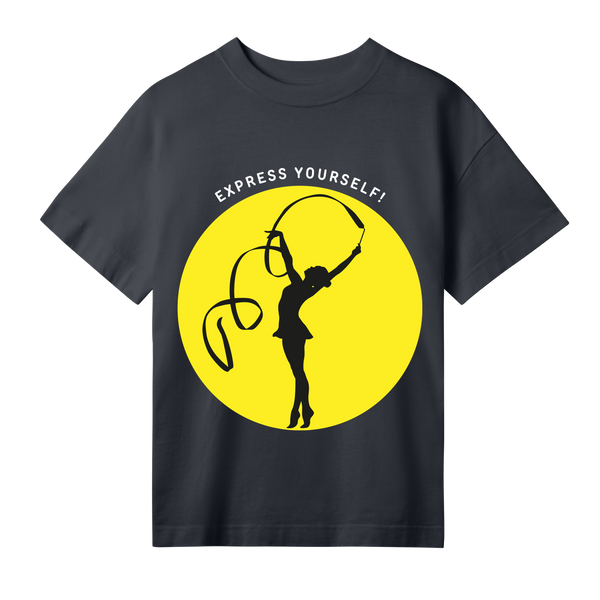 Graceful Movement - Oversized Tee - Off black women - T-shirts