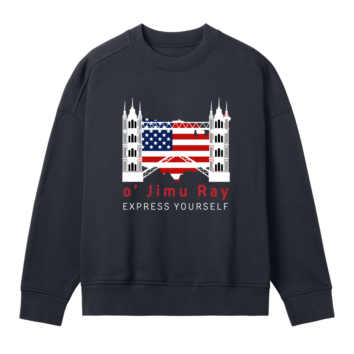 Stars & Stripes Bold 4th July Sweatshirt - Off black women - Sweatshirts