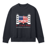 Stars & Stripes Bold 4th July Sweatshirt - Off black women - Sweatshirts