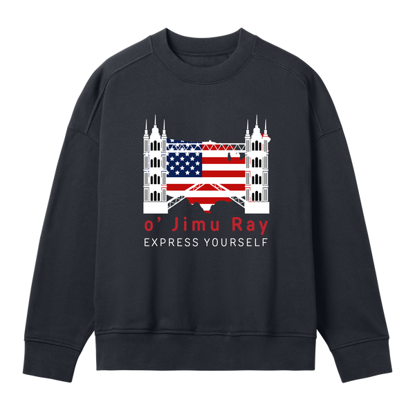 Stars & Stripes Bold 4th July Sweatshirt - Off black women - Sweatshirts