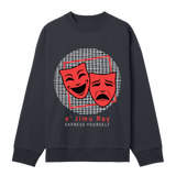 Theatrical Expression Boxy Sweatshirt - Off black men - Sweatshirts