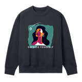 Whimsical Beauty - Bold Sweatshirt - Off black women - Sweatshirts