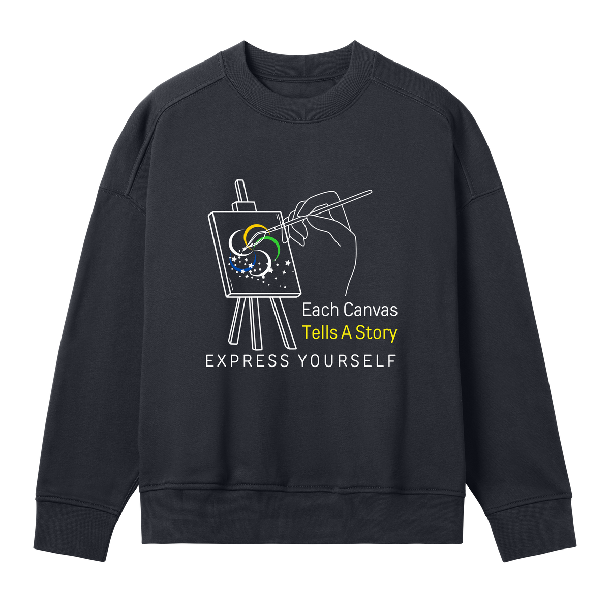 Canvas of Creativity - Women's Sweatshirt - Off black women - Sweatshirts