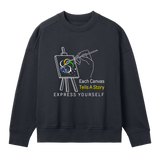 Canvas of Creativity - Women's Sweatshirt - Off black women - Sweatshirts