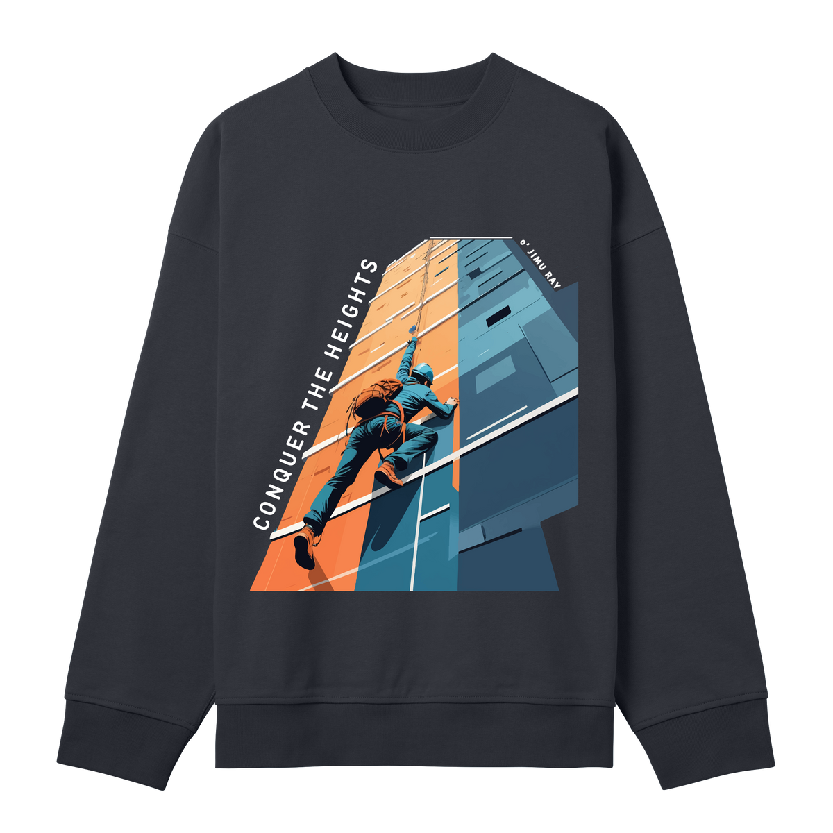 Climb Higher - Reach New Heights - Off black men - Sweatshirts