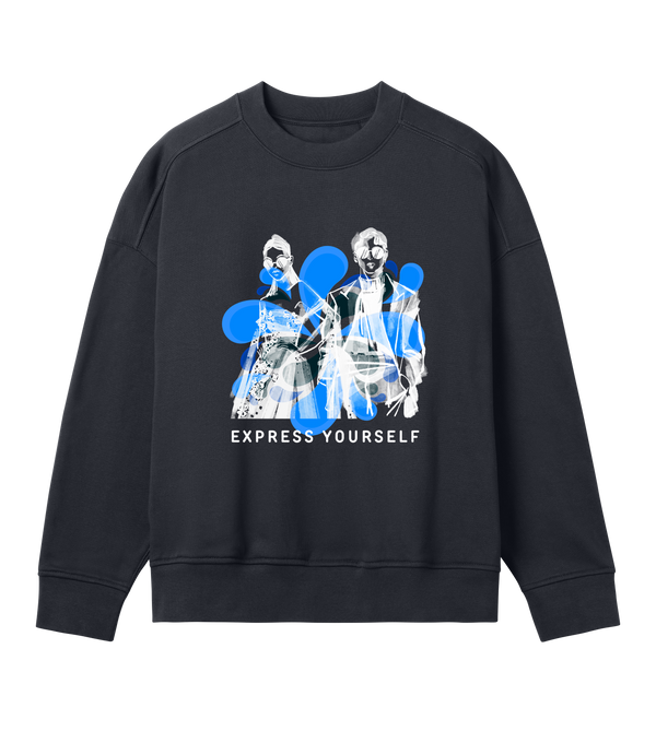 Vivid Style - Oversized Sweatshirt - Off black women - Sweatshirts