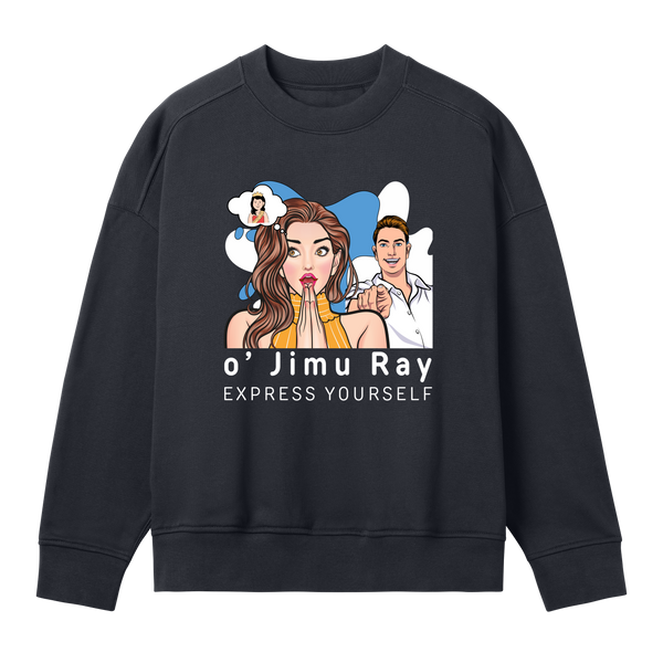 Whimsical Daydreams Sweatshirt - Off black women - Sweatshirts