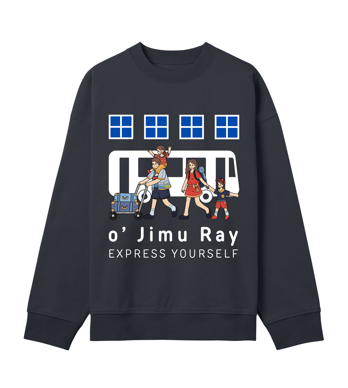 Voyage in Style - The Adventure Sweatshirt - Off black men - Sweatshirts