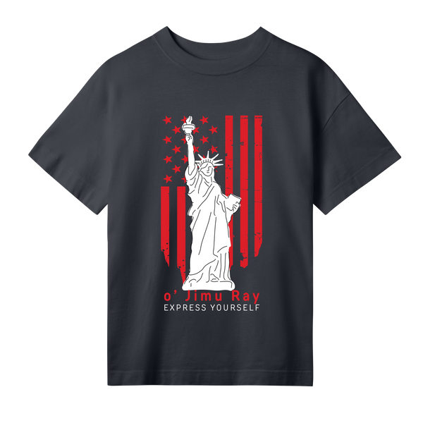 Liberty in Style - o' Jimu Ray 4th July Special - Off black women - T-shirts