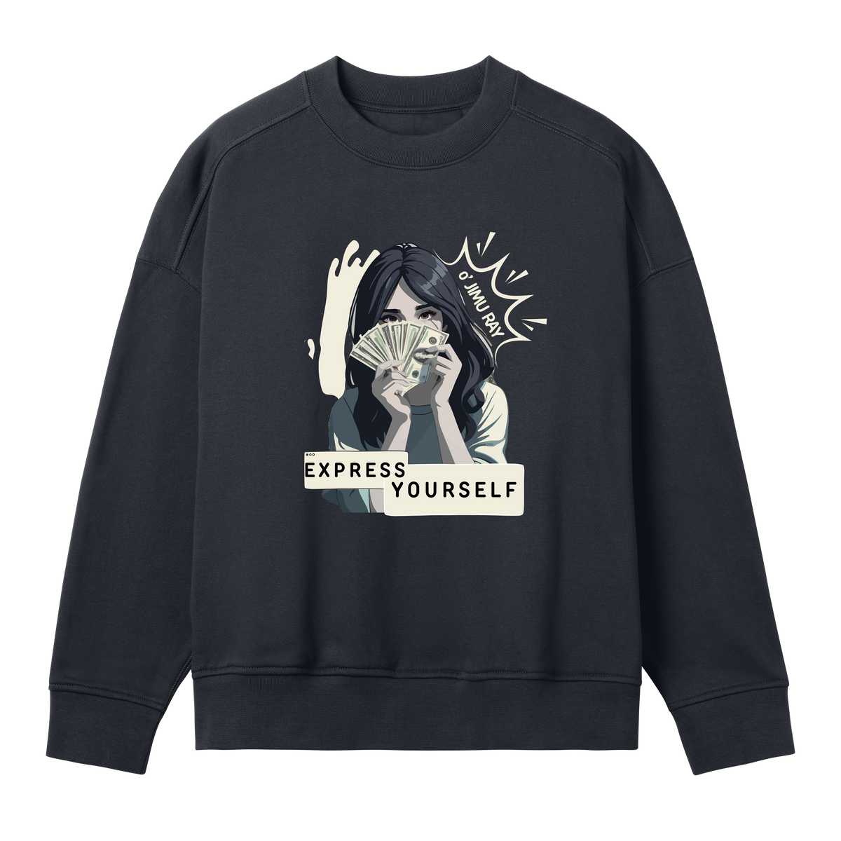 Wealth Whisperer Wear - Off black women - Sweatshirts