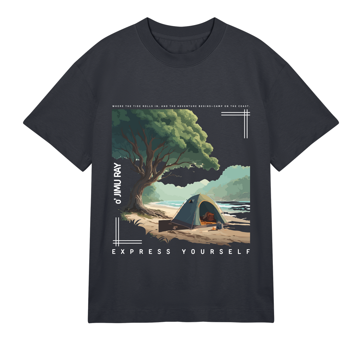 Calm Under The Canopy - Off black men - T-Shirts