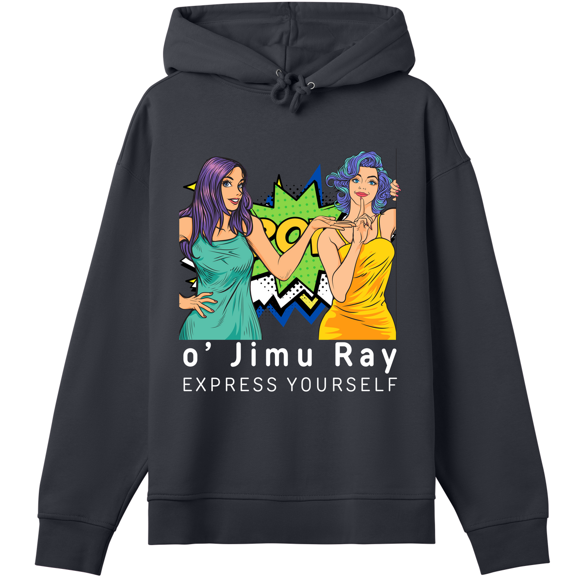 Pop Art Expression - Bold Hoodie - Off black women - Hoodies