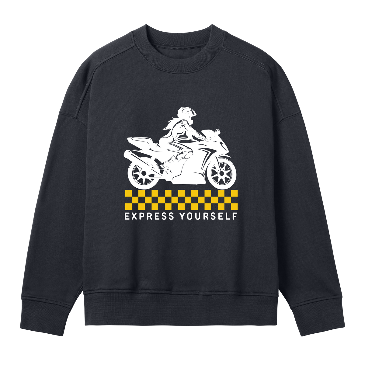 Fearless Racing Style - Minimalist Sweatshirt - Off black women - Sweatshirts