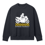 Fearless Racing Style - Minimalist Sweatshirt - Off black women - Sweatshirts