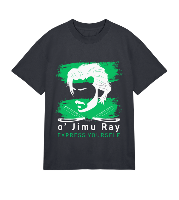 Heritage Cuts - Men's Organic Cotton Boxy Tee - Off black men - T-shirts