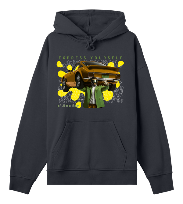 Carried by Confidence - o' Jimu Ray’s Iconic Hoodie - Off black men - Hoodies