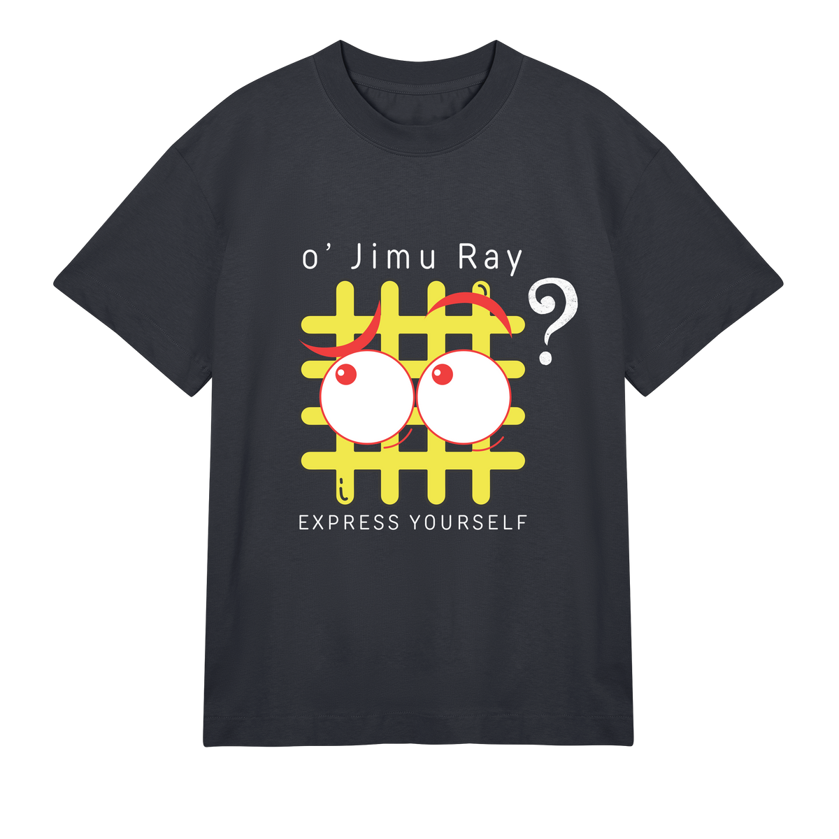 Bright & Curious - Whimsical Art Tee - Off black men - T-shirts