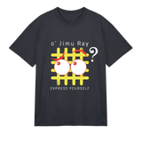 Bright & Curious - Whimsical Art Tee - Off black men - T-shirts