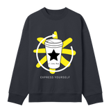 Coffee Star - Bold Statement Sweatshirt - Off black men - Sweatshirts