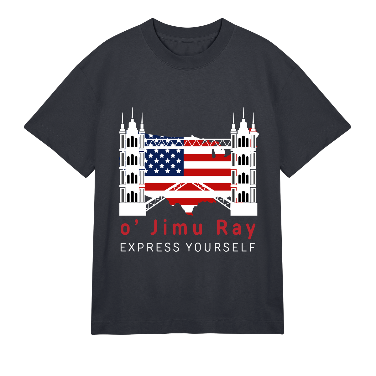 Patriotic Blueprint - o' Jimu Ray 4th July Special - Off black men - T-shirts